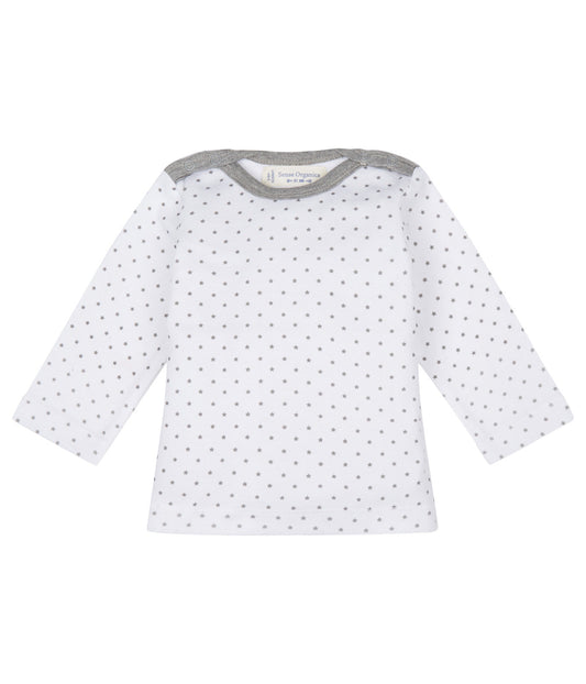 Baby Shirt langarm luna ecru mini Sternchen