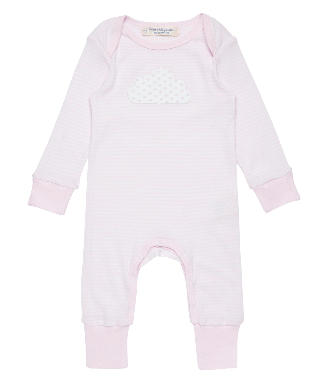 Baby Strampler langarm geringelt wayan rosa