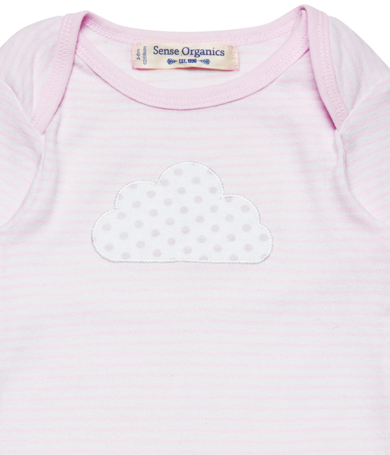 Baby Strampler langarm geringelt wayan rosa