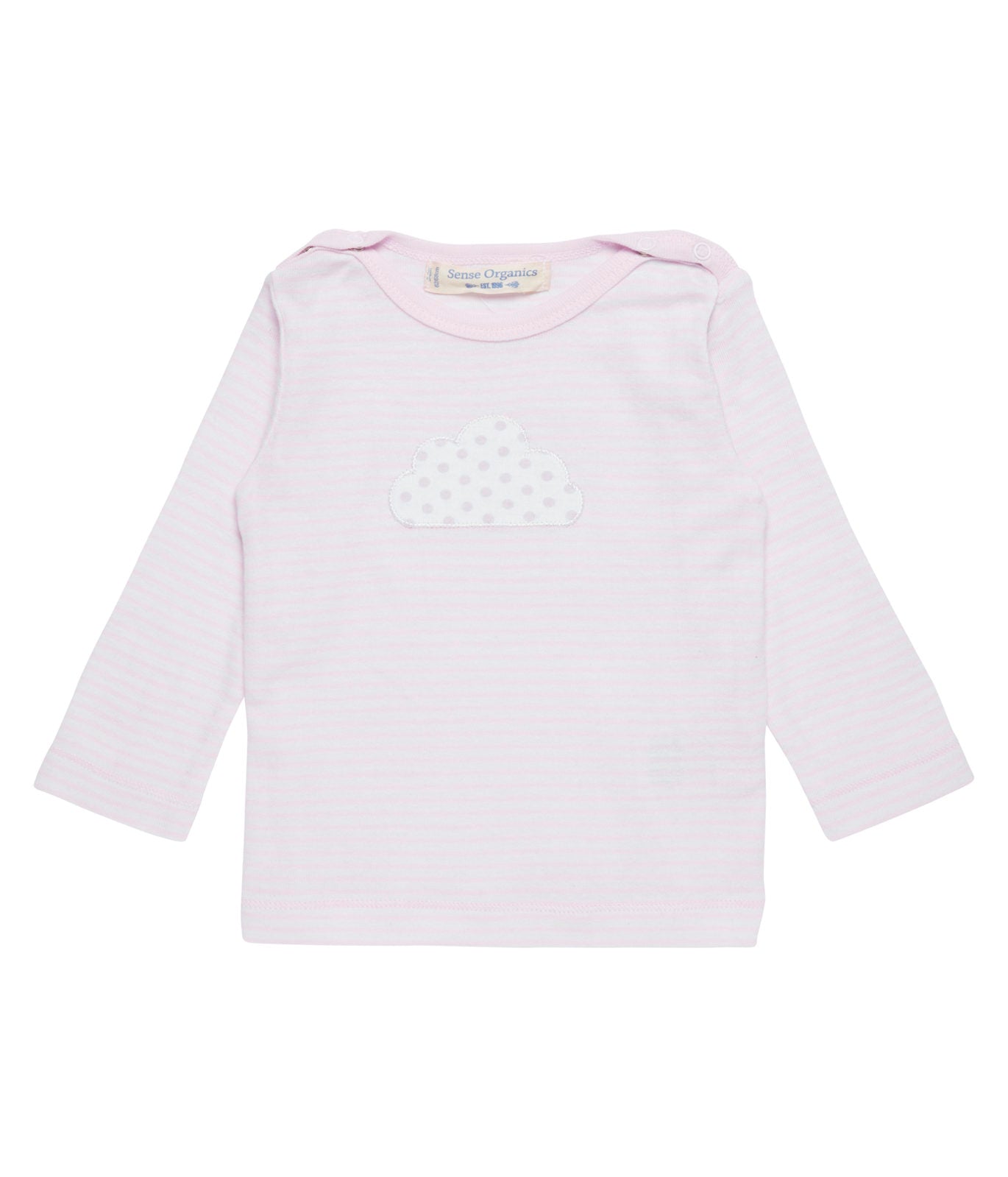 Baby Shirt langarm classic Ringel luna rosa