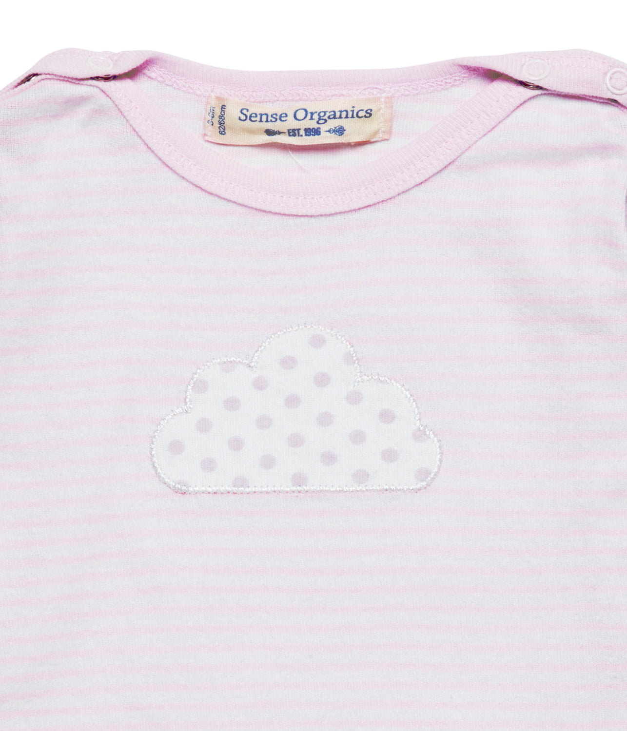 Baby Shirt langarm classic Ringel luna rosa